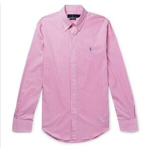 Polo Ralph Lauren‎ Striped Men Long  Sleeve Classic Button Down Shirt Workwear L
